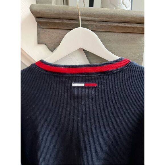Tommy Hilfiger Jeans Vintage Navy Sweater sz M - Picture 5 of 7